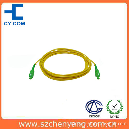 Fiber Optic Patch Cord, Sc/APC Connector, Sm Cable